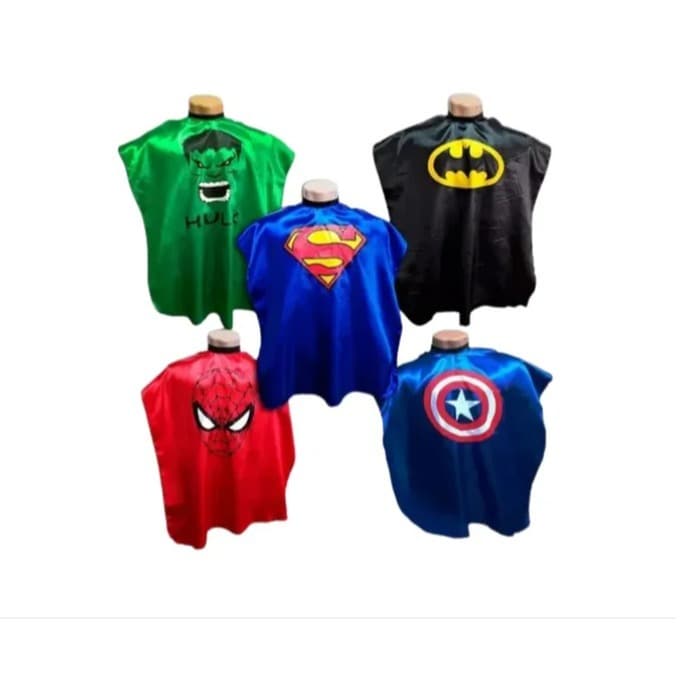 Kit 5 Capas Infantis Super Heróis Em Cetim
