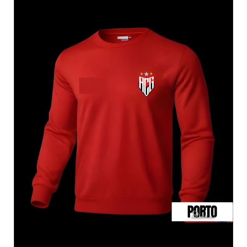 Blusa de frio moletom gola redonda sem capuz Atlético Goianiense top personalizado na promoção