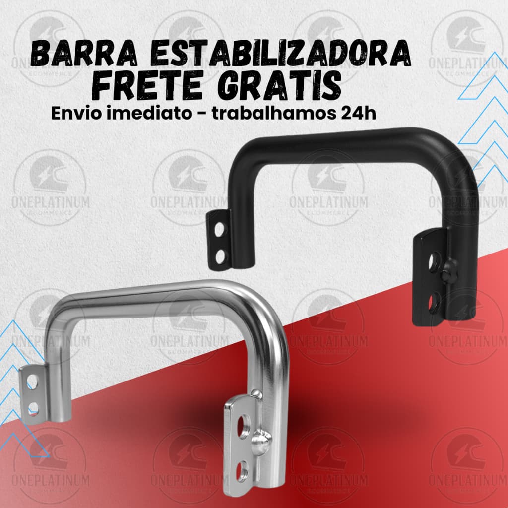 Barra Estabilizadora CROMADA LISA/PRETA Cg Titan Fan Start 125 150 160 2014 até  2020, 2021, 2022