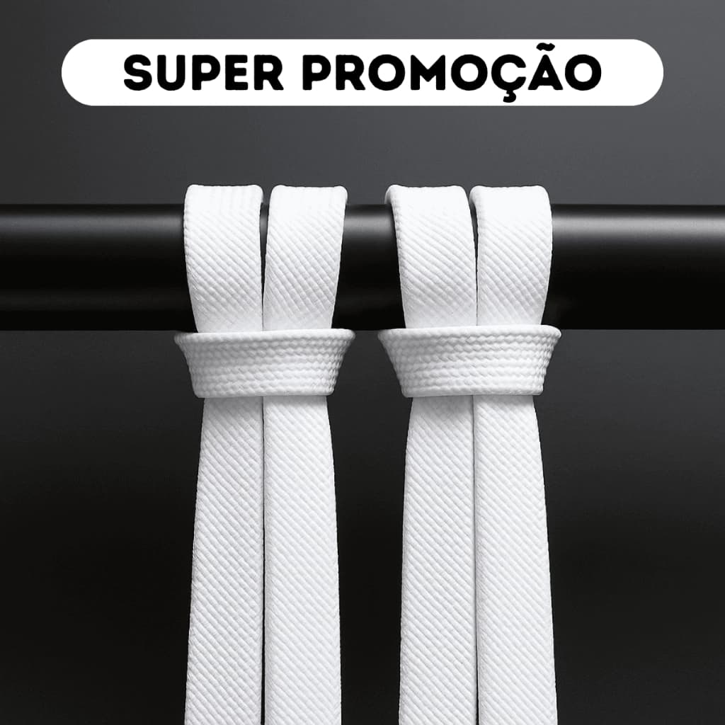 Kit 2 Pares Cadarço Chato 120cm Para Tênis Casual Várias Cores
