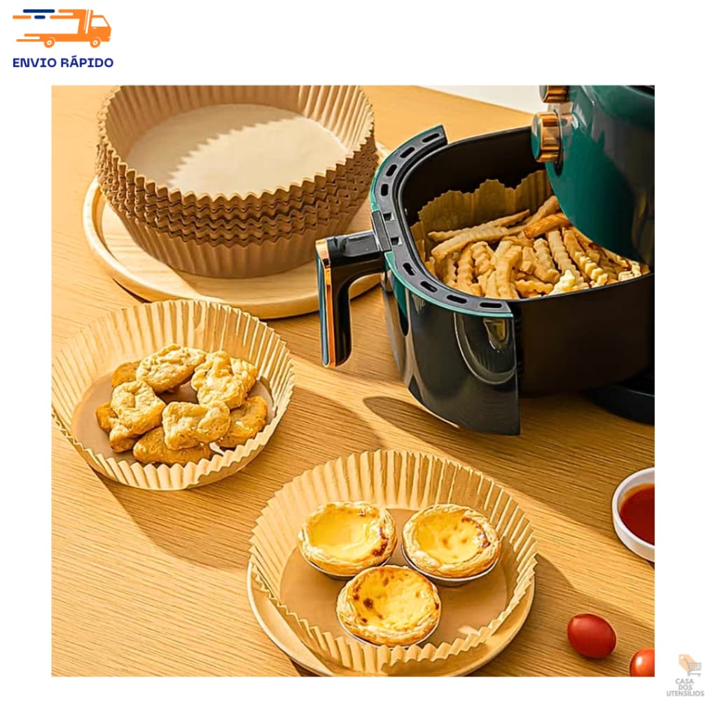 Forma Descartável para Air Fryer 50 Unidades