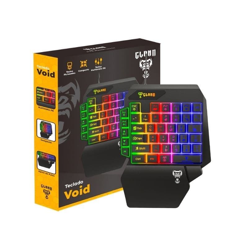 TECLADO GAMER 35% VOID (40 teclas) LED - CLANM