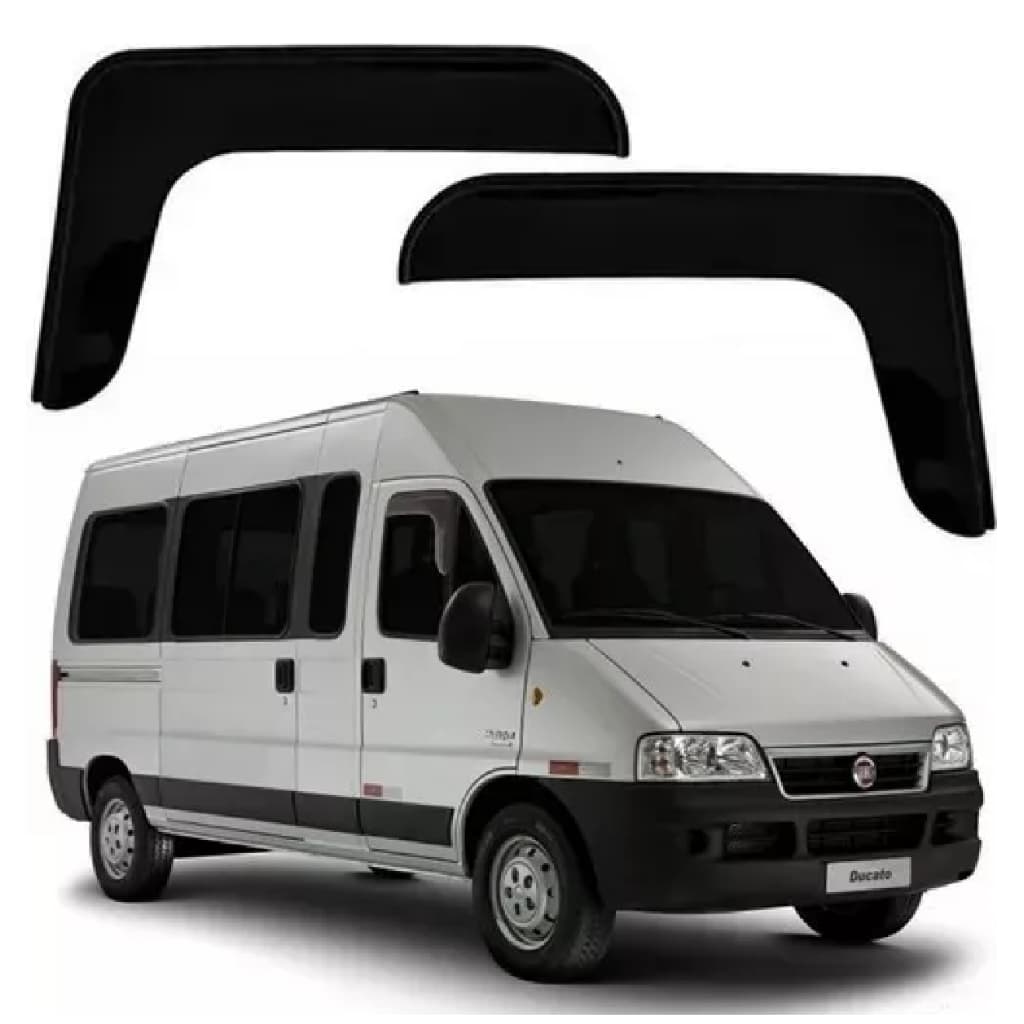 Jogo Calha Defletor Chuva Fiat Ducato 2005 2006 2007 2008 2009 2010 2011 2012 2013 2014 2015 2016 17