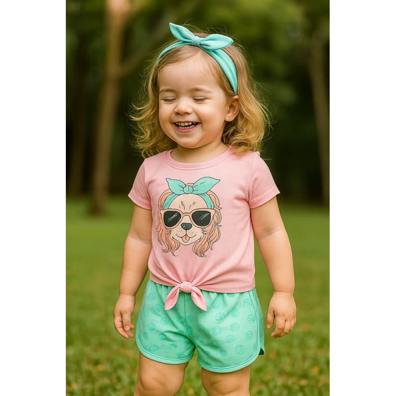ENVIO EM 24H - Conjunto Infantil Feminino - Tamanhos P a 2 anos - Conforto e Estilo para Todas as Ocasiões