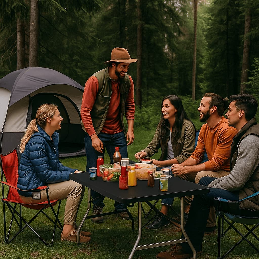 Mesa Dobrável Camping Vira Maleta com Alça Portátil 1.80m Parque Pesca Jardim Área Externa Interna