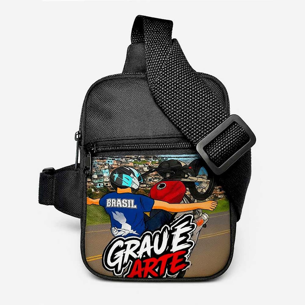 Boulsa Shoulder Bag Pequena Preta Arte do Grau Mini Pochete