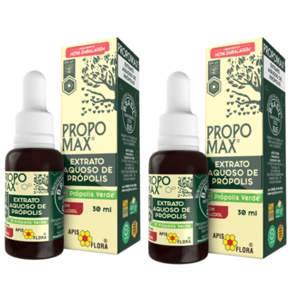 2 unidades Própolis aquoso Apis Flora Propomax Verde Sem Alcool 2x