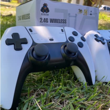 Game Stick Retrô M15 PRO 4K Lançamento 64GB 20 mil Jogos Retrô Clássicos 2 Controles Sem Fio