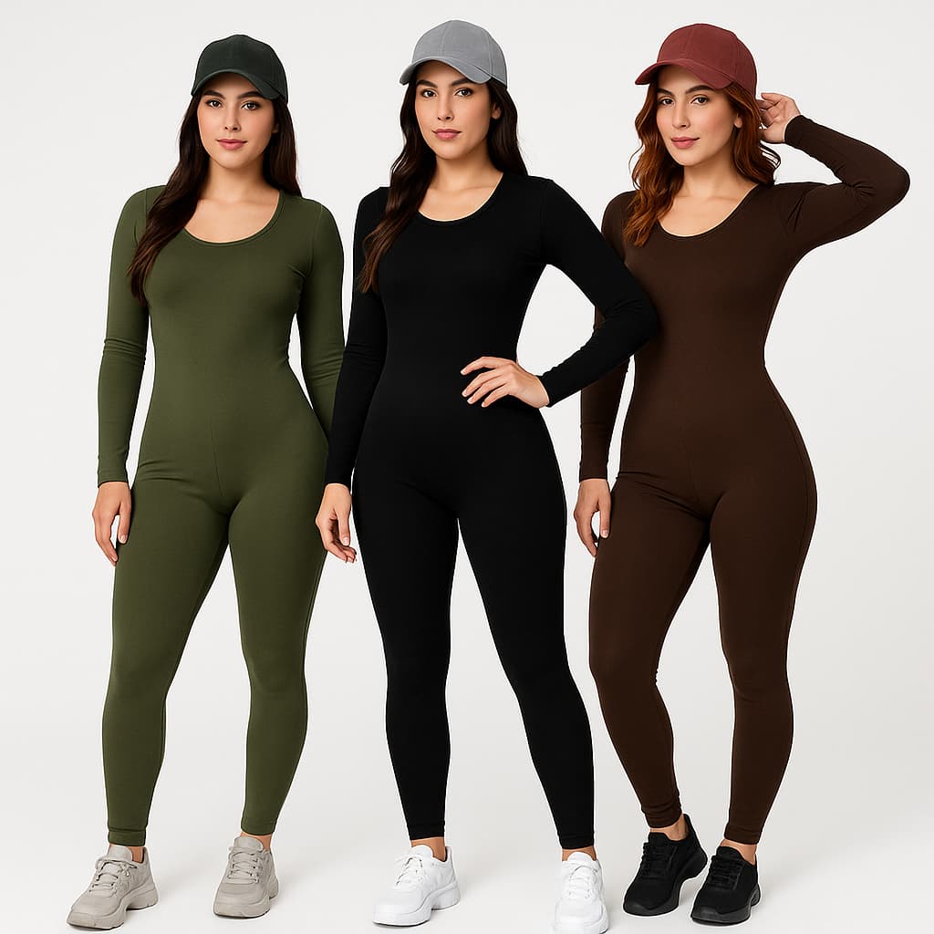 Macacão Feminino Manga Longa – Modelo Virginia – ZERO Transparência