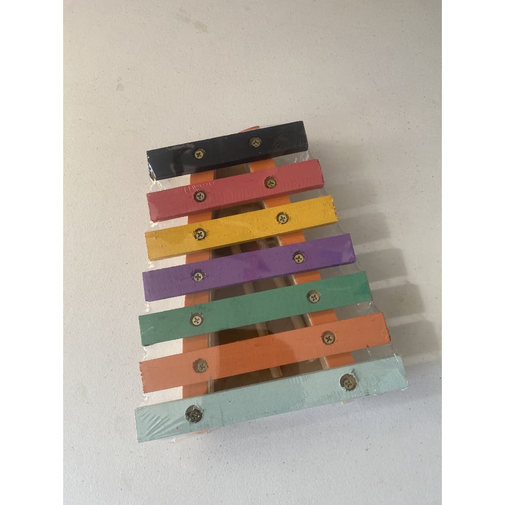 Xilofone de Madeira Metalofone Infantil 7 Notas