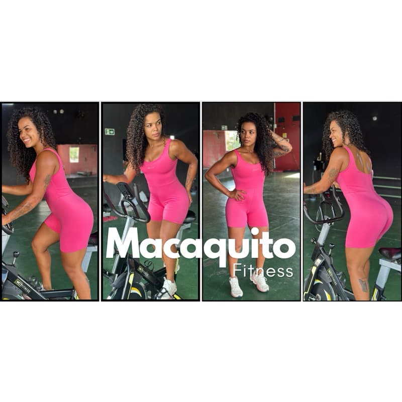 Macaquito Linha Premium Moda Fitness Tamanho M e G Suplex Poliamida com Elastano