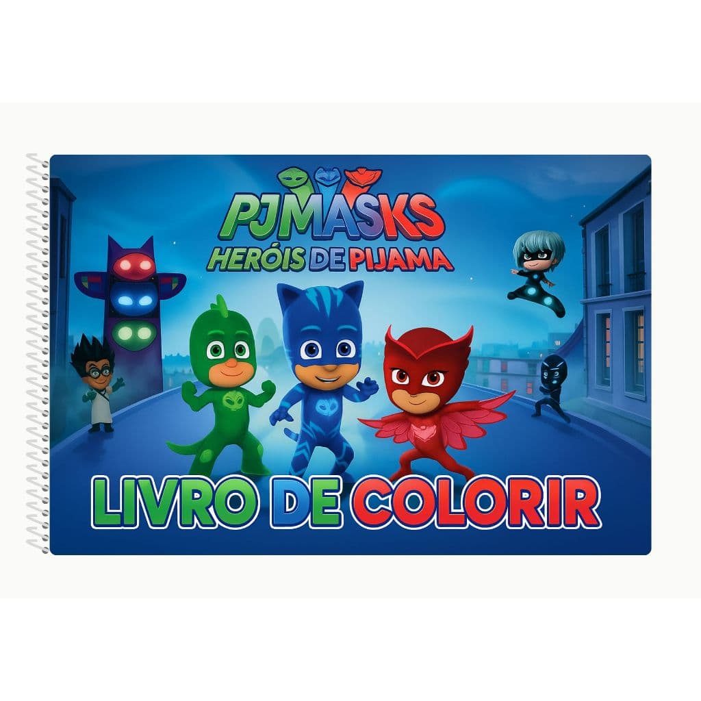 PJ MASK | Livro de Colorir PJ MASK | Coloring Book |Edição Fofa e Divertida |Tam.A5 e A4| 50 Paginas