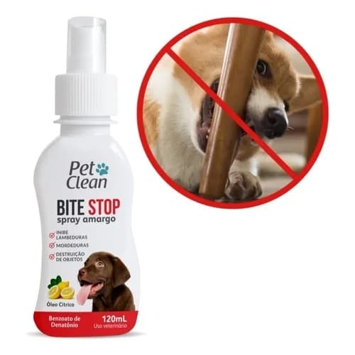 Bite Stop Pet Clean Spray Amargo Adestrador - 120 ml