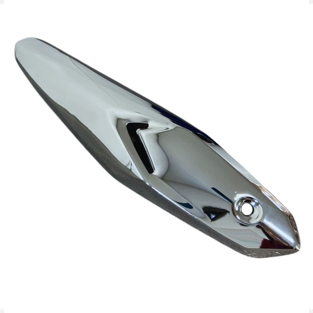 Protetor de Escapamento Escap Cromado CG Titan Fan Start 160  2016 a 2024 Aco carbono Premium