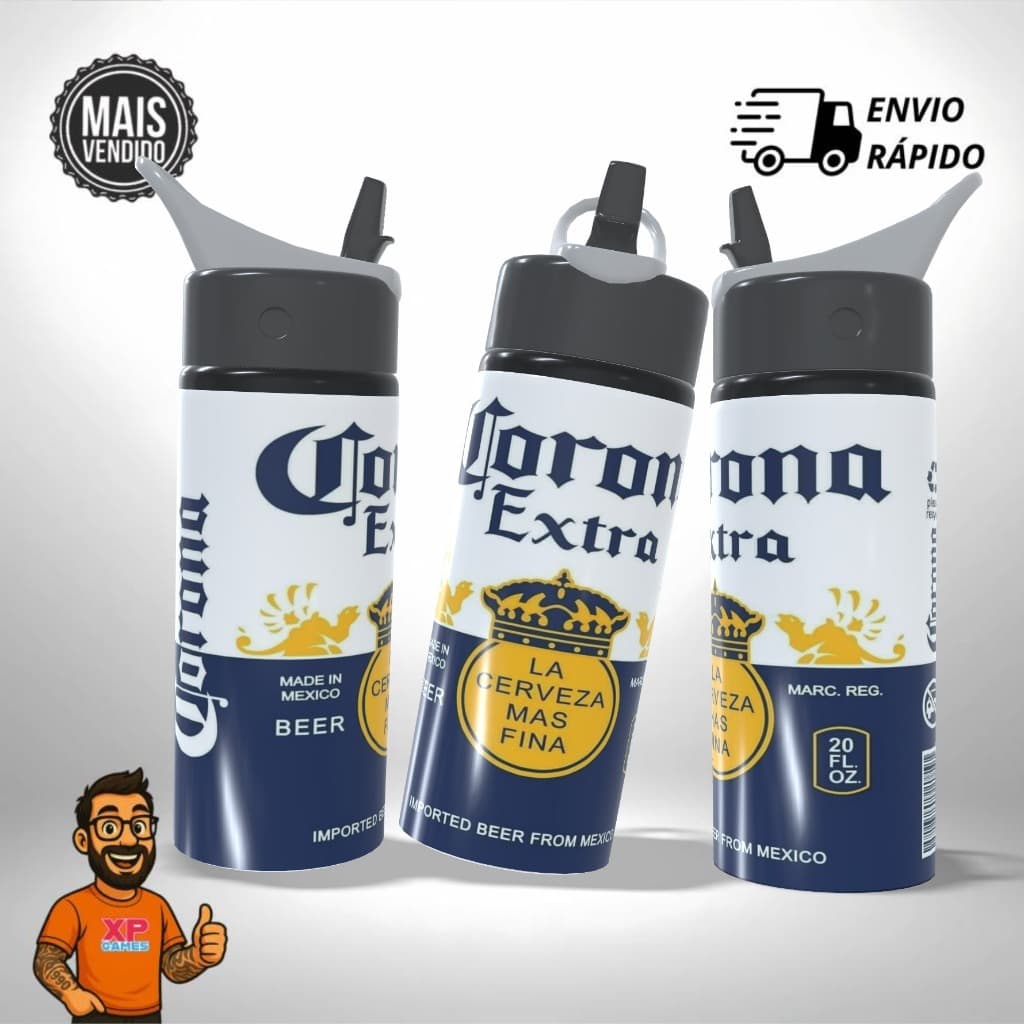 Garrafa Squeeze Personalizado Beer Alumínio - Presente Único