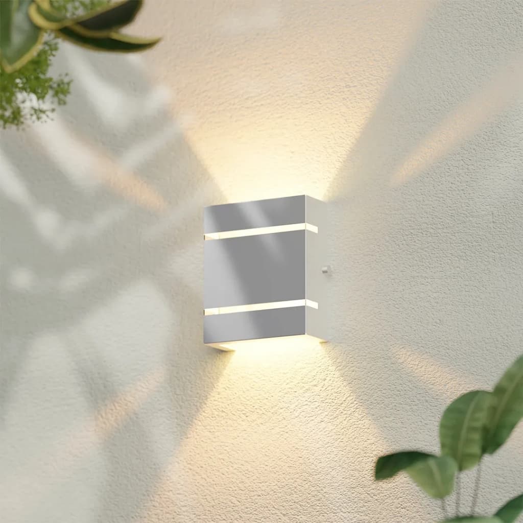 Arandela Slim 2 Frisos De Parede Externa e Interna Preta e Branca Ref.1302 (Inclui Lâmpada)