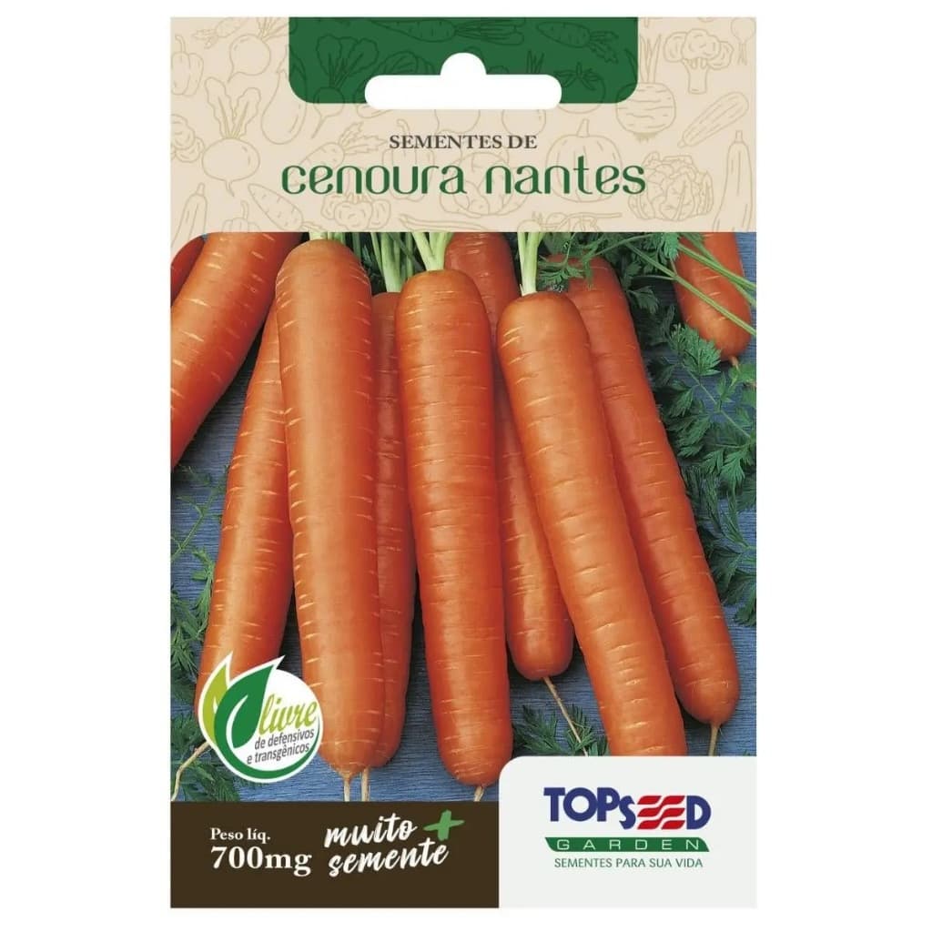 Sementes de Cenoura Nantes TOPSEED - H040