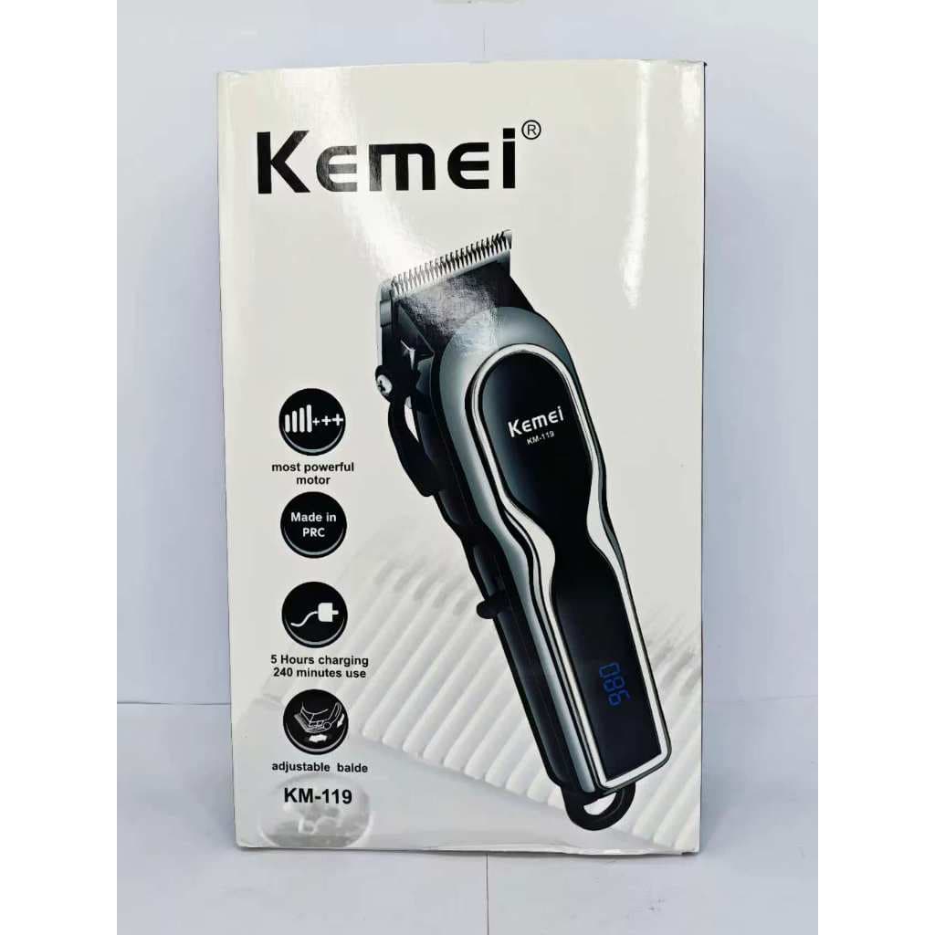 Maquina De Cortar Cabelo Profissional Sem Fio Original Led
