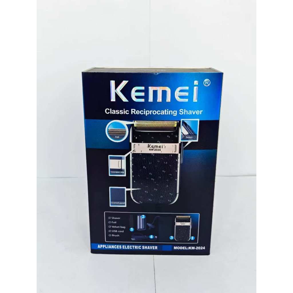 Barbeador Elétrico Kemei Shaver Km-2024 Máquina Profissional