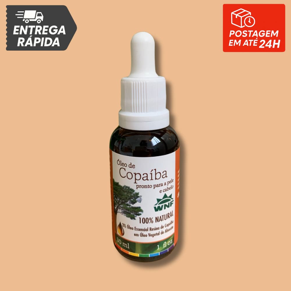Óleo de Copaíba pronto para pele 100% Natural - 30ml - WNF