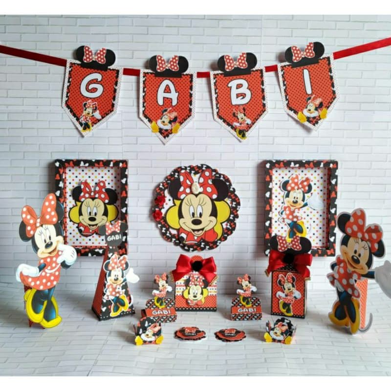 🎀 Kit Festa São Bolinho da Minnie mesversario aniversário menina– Pegue, Monte e Encante! 🎈✨