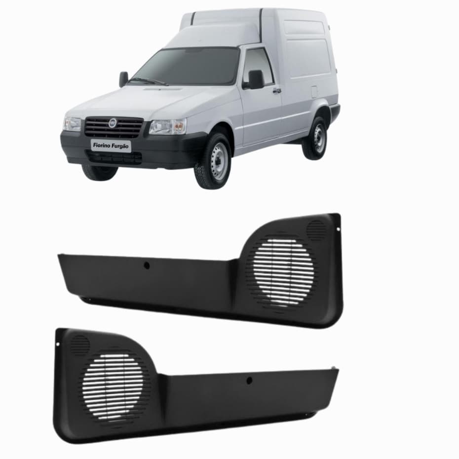 PORTA OBJETO FIORINO TODAS COM KIT FIXAÇÃO PAR PRETO