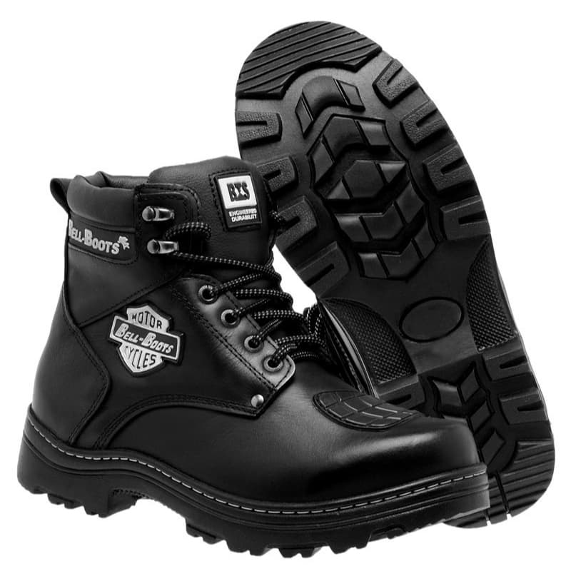 Coturno Adventure Couro Legitimo Solado Costurado Resistente Motociclista Trilha