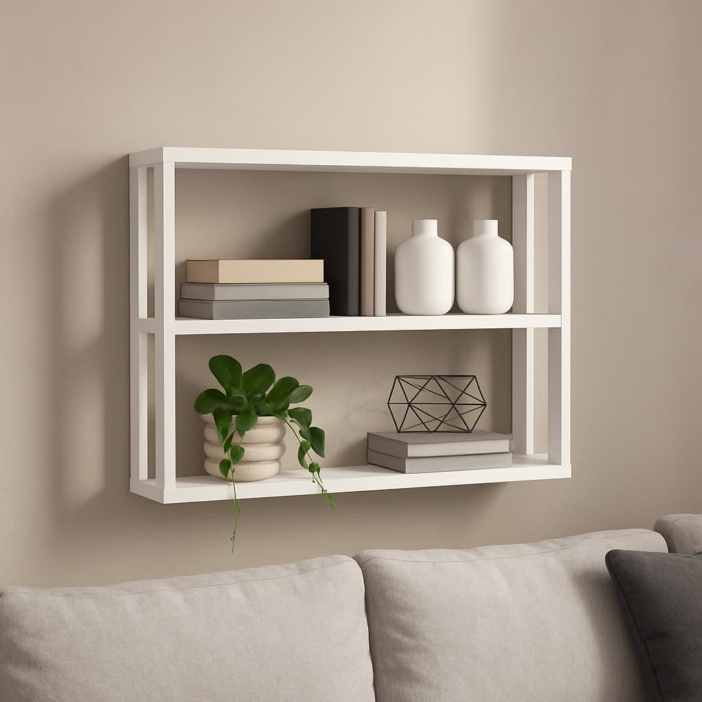 PRATELEIRA NICHOS 90X70CM DECORATIVOS MDF BRANCO PRATELEIRAS PARA SALA QUARTO ESCRITÓRIO RESISTENTE QUADROS FOTOS LIVROS