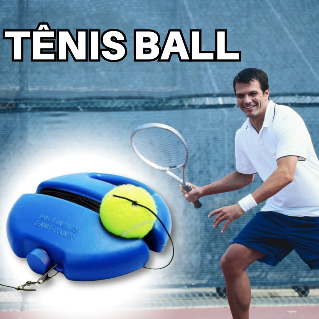 Base com Bola de Tênis para Treinamento Bolinha de Tennis Exercício Prática De Tênis