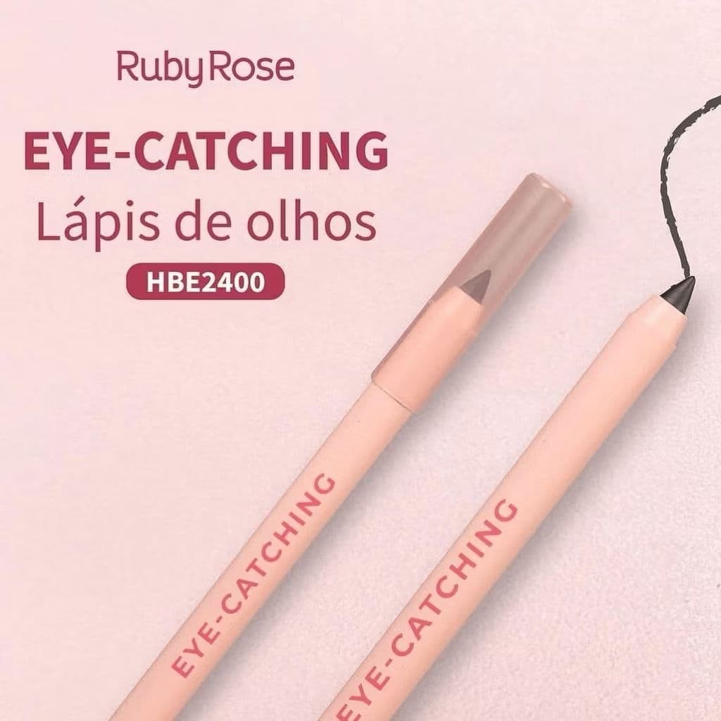Lápis de Olho Ruby Rose  Eye Catching (Preto) /Definição e Precisão