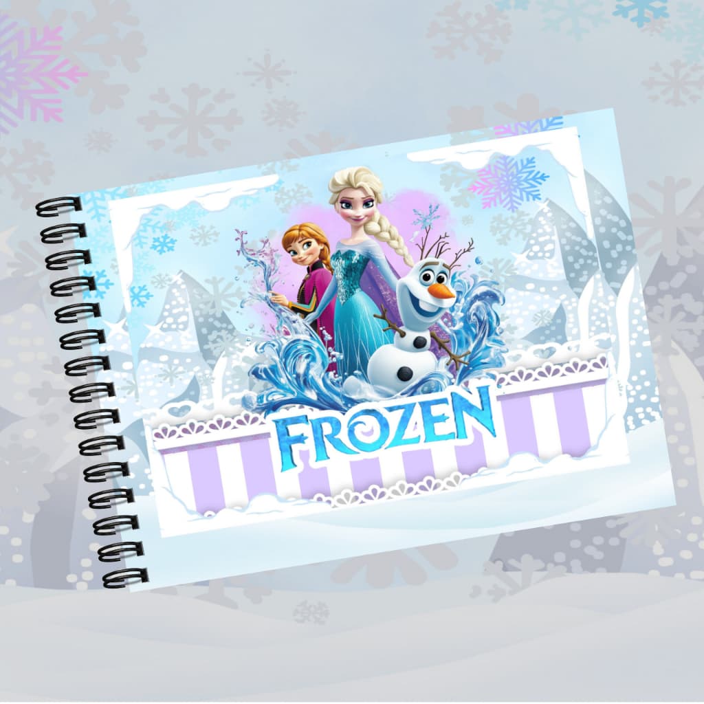 Livro de colorir FROZEN c/50 desenhos - Capa flexível