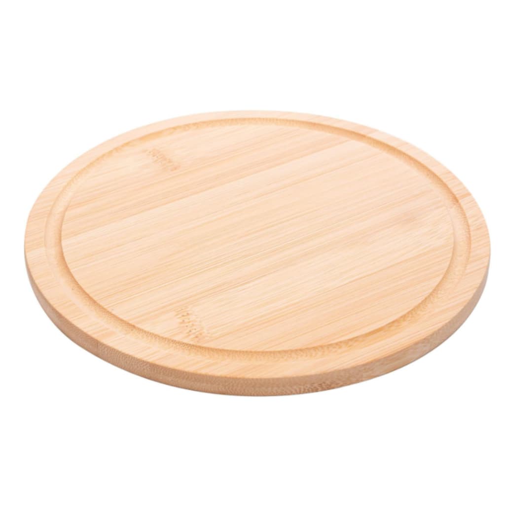 Tábua de Bambu Redonda 20cm x 20cm x 1cm - Lyor