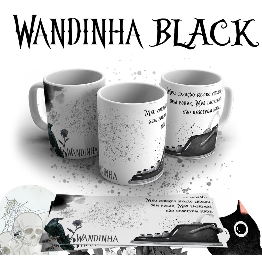 Caneca Wandinha Série Netflix Personalizada