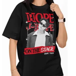 Camisa Premium J Hope On The Stage Tour  Camiseta 100% Algodão Unissex