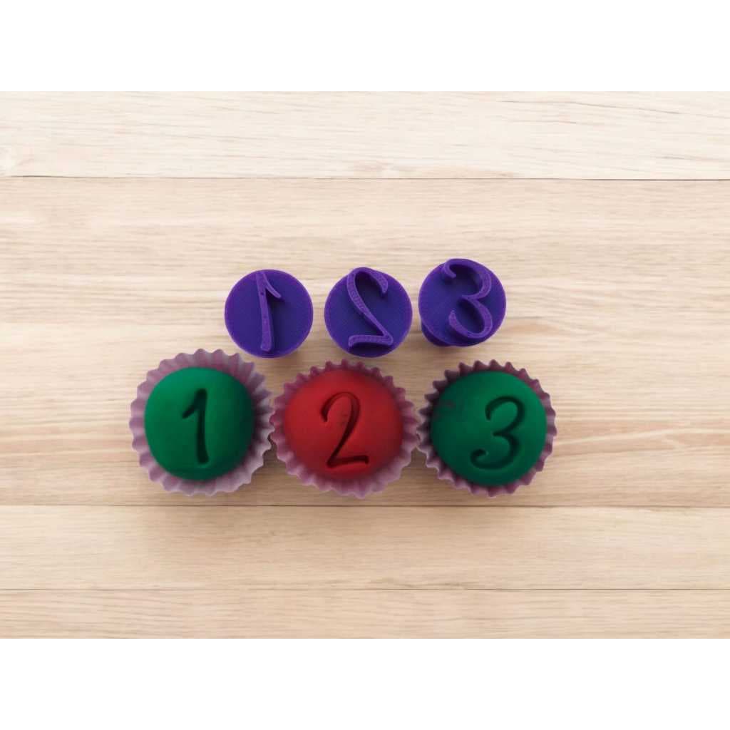 🔢✨ Kit Carimbos Docinhos e Brigadeiros Números 0-9 | Decoração Doces | 3cm Altura | Personalize Festas! 🎂🎉