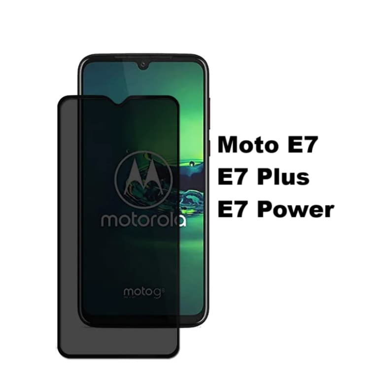 Película de vidro 3D Privativa Anti Spy Motorola Moto E7 / E7 Plus / E7 Power/ Película  privacidade
