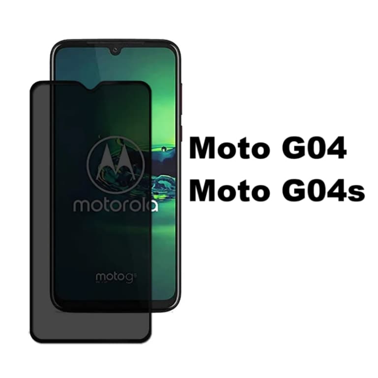 Película de vidro 3D Privativa Anti Spy Motorola Moto G04 / G04s / Película de privacidade