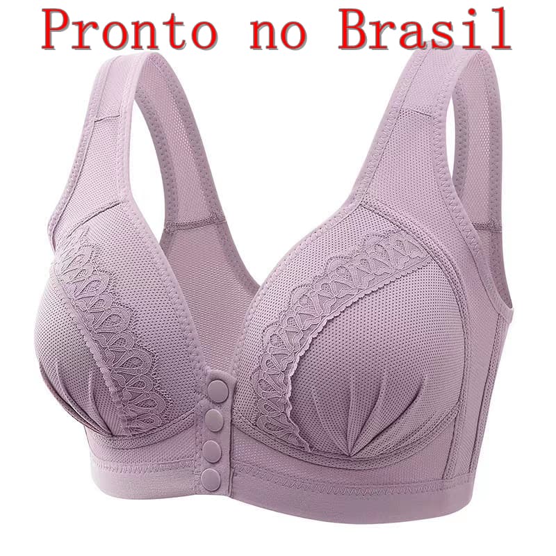 Sutiãs Front Hook Respirável Stretch Mulheres Roupa Interior Colete Para Senhora Brasil Loja Local