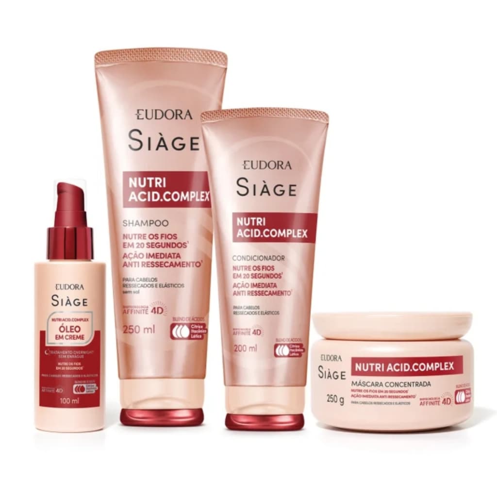 Kit Lançamento Eudora Siàge Nutri Acid.Complex (4 itens)