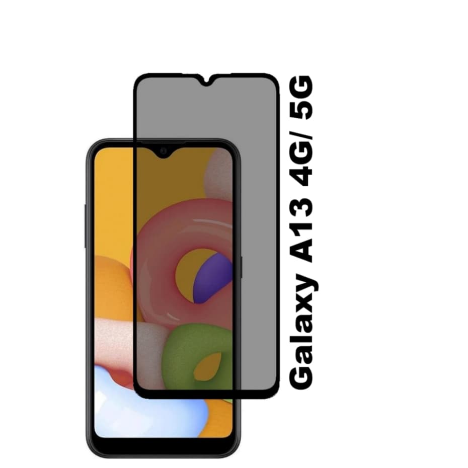 Película de vidro 3D Privativa Anti Spy Samsung Galaxy A13 / A23 / Película de privacidade