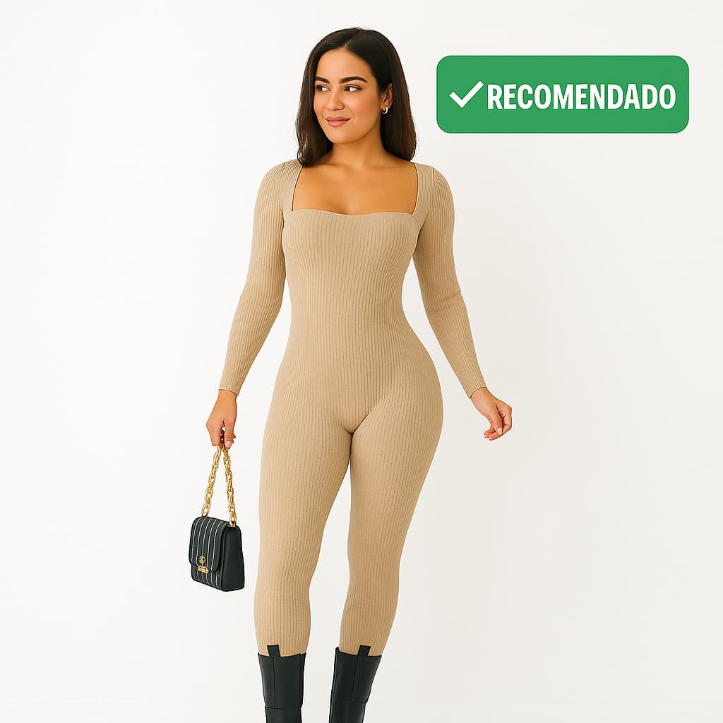 Macacão Longo Feminino Estilo Virgínia Tecido Premium, Modelagem Perfeita, Elegante Tendência