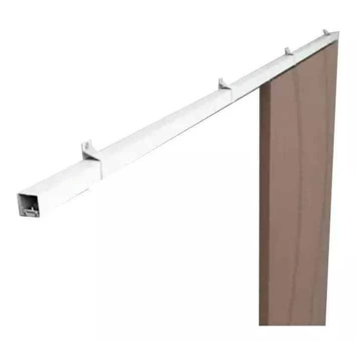 Kit p/ Porta Correr Trilho Alumínio 35x35 1,6m Branco - RDA-2