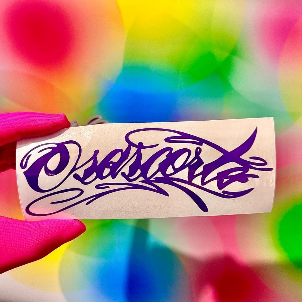 15x5,4cm l Adesivo l Roxo l Osascorte