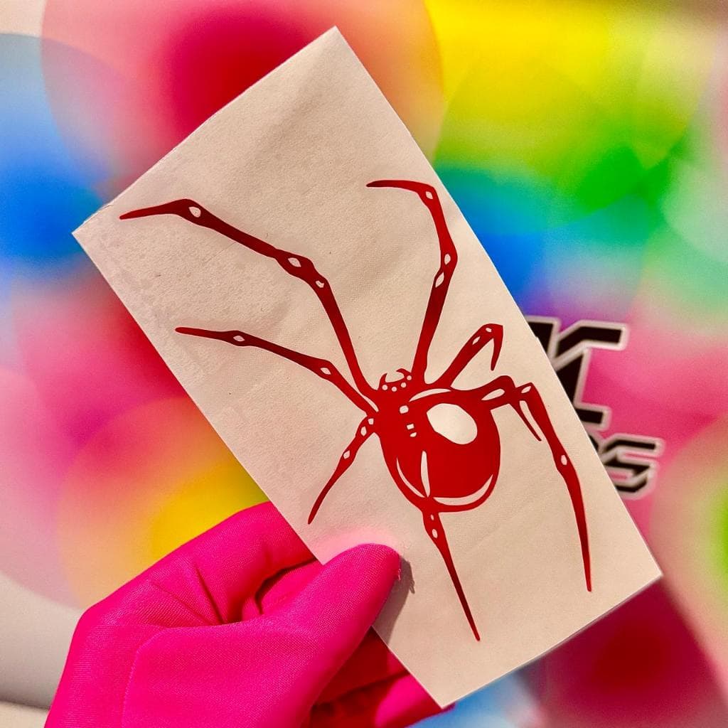 Adesivo l Vermelho l Aranha l 3 tamanhos disponíveis
