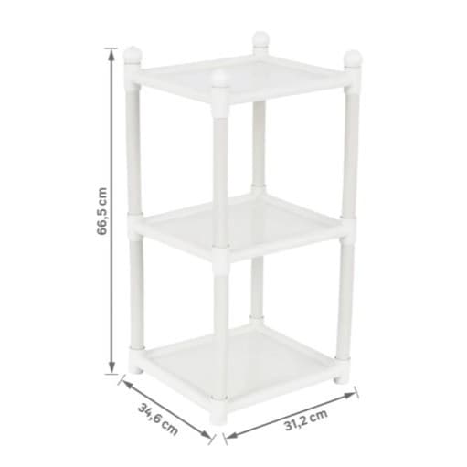 OFERTA Prateleira Estante Plástico Modular 3 Andares São Bernardo