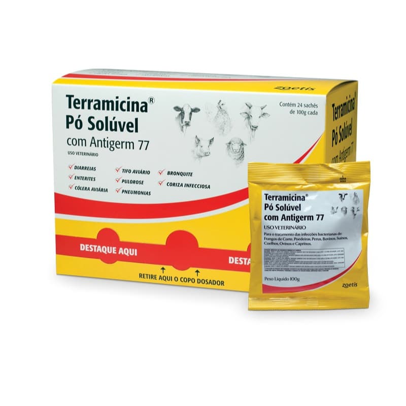 Terramicina Pó Solúvel com Antiderm 77 100g