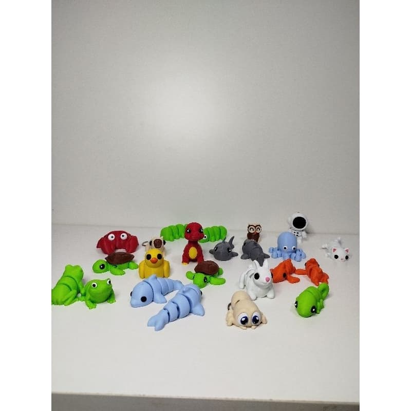 Brinquedo/Flexível/impressão 3D/Fidgets/Chaveiros