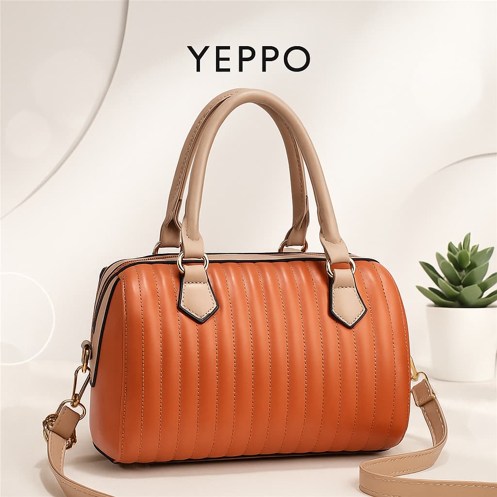 Bolsa Feminina, Bolsa Transversal Elegante com Costura Vertical, Modelo Clássico - 660
