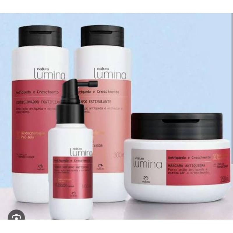 Kit Lumina Anti Queda E Crescimento Natura