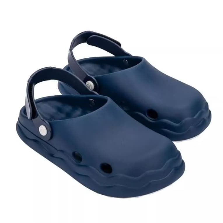 Mini Melissa Free Clog Azul Branco - 100% Original